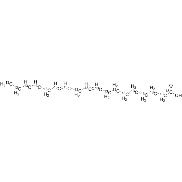 α-Linolenic acid-13C18 structure