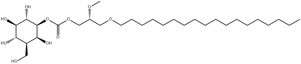 D-myo-Inositol, 3-deoxy-3-(hydroxymethyl)-, 1-(2R)-2-methoxy-3-(octadecyloxy)propyl carbonate picture