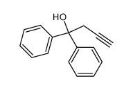 1,1-diphenyl-but-3-yn-1-ol结构式