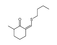 2-(butylsulfanylmethylidene)-6-methylcyclohexan-1-one Structure