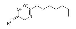 potassium,2-(octanoylamino)acetate Structure
