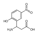 3-氨基-3-(2-羟基-5-硝基苯基)-丙酸结构式