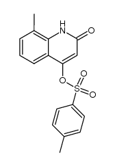 8-methyl-4-tosyloxyquinolin-2(1H)-one结构式