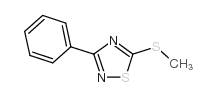 5-(甲基硫代)-3-苯基-1,2,4-噻二唑结构式