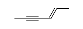(E)-2-Hexen-4-yne Structure