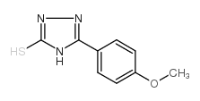 5-(4-甲氧苯基)-1,2-二氢-1,2,4-三唑-3-硫酮结构式