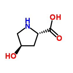 反式-4-羟基-D-脯氨酸结构式