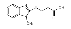3-(1-甲基-1H-苯并咪唑-2-磺酰基)-丙酸结构式