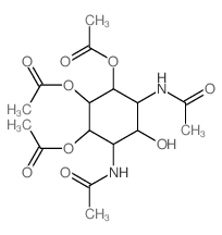 myo-Inositol,1,3-bis(acetylamino)-1,3-dideoxy-, 4,5,6-triacetate (9CI) structure