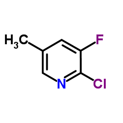 2-氯-3-氟-5-甲基吡啶结构式