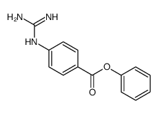 phenyl 4-(diaminomethylideneamino)benzoate结构式