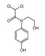 2,2-dichloro-N-(2-hydroxyethyl)-N-(4-hydroxyphenyl)acetamide Structure