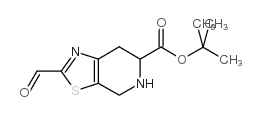 2-甲酰基-6,7-二氢噻唑并[5,4-c]吡啶-5(4H)-甲酸叔丁酯结构式
