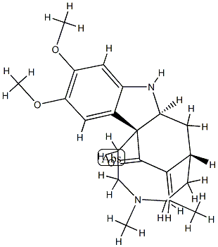 (2β,7β,14E,15S)-14,19-Didehydro-10,11-dimethoxy-4-methyl-3,4-secocondyfolan-3-one Structure
