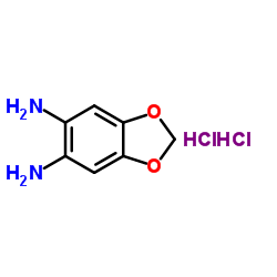 1,3-苯并二氧杂环戊烯-5,6-二胺结构式