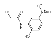 2-溴乙酰氨基-4-硝基苯酚结构式