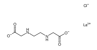 Lanthanum,chloro[[N,N'-1,2-ethanediylbis[glycinato]](2-)-N,N',O,O']-(9CI) Structure