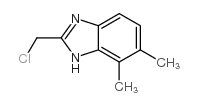 2-(氯甲基)-4,5-二甲基-1H-苯并咪唑结构式