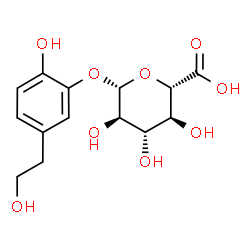 3′-Hydroxytyrosol 3′-glucuronide Structure