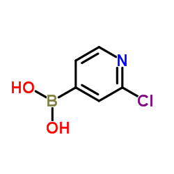 (2-Chloro-4-pyridinyl)boronic acid Structure