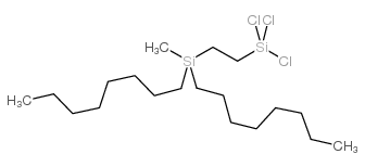 (di-n-octylmethylsilyl)ethyltrichlorosilane structure
