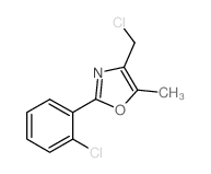 4-(Chloromethyl)-2-(2-chlorophenyl)-5-methyl-1,3-oxazole Structure