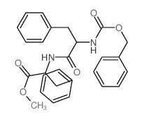 L-Phenylalanine, N-(N-((phenylmethoxy)carbonyl)-L-phenylalanyl)-, methyl ester Structure