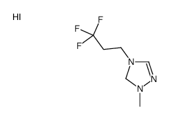 1-methyl-4-(3,3,3-trifluoropropyl)-1,5-dihydro-1,2,4-triazol-1-ium,iodide Structure