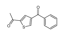 1-(4-benzoylthiophen-2-yl)ethanone结构式