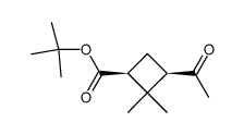 tert-butyl (1S,3R)-3-acetyl-2,2-dimethylcyclobutane-1-carboxylate Structure