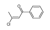 E-1-phenyl-3-chloro-2-buten-1-one结构式