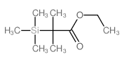 2-甲基-2-(三甲基甲硅烷基)丙酸乙酯结构式