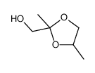 2,4-二甲基-1,3-二氧戊环-2-甲醇结构式