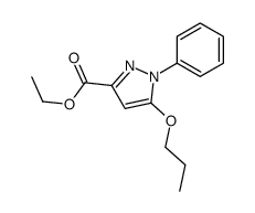 ethyl 1-phenyl-5-propoxypyrazole-3-carboxylate Structure