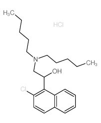 1-Naphthalenemethanol,2-chloro-a-[(dipentylamino)methyl]-,hydrochloride (1:1)结构式