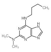 N-butyl-N,N-dimethyl-5H-purine-2,6-diamine Structure