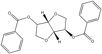 2-O,5-O-Dibenzoyl-1,4:3,6-dianhydro-D-iditol Structure