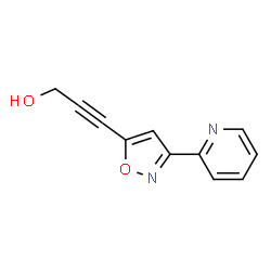 2-Propyn-1-ol,3-[3-(2-pyridinyl)-5-isoxazolyl]-(9CI) Structure