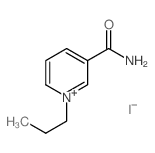 Pyridinium,3-(aminocarbonyl)-1-propyl-, iodide (1:1)结构式