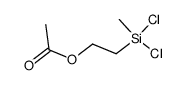 2-(dichloromethylsilyl)ethyl acetate结构式
