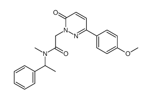 2-[3-(4-methoxyphenyl)-6-oxopyridazin-1-yl]-N-methyl-N-(1-phenylethyl)acetamide结构式