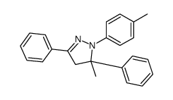 5-methyl-1-(4-methylphenyl)-3,5-diphenyl-4H-pyrazole结构式