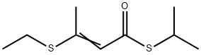 3-(Ethylthio)-2-butenethioic acid S-isopropyl ester结构式