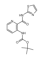 3-tertbutoxycarbonylaminopyridine-2-carboxylic acid thiazole-2-ylamide Structure