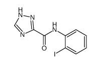 N-(2-iodophenyl)-1H-1,2,4-triazole-5-carboxamide结构式
