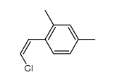β-chloro-2,4-dimethyl-styrene结构式