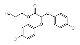 2-hydroxyethyl 2,2-bis(4-chlorophenoxy)acetate Structure