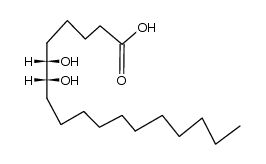 (6RS,7SR)-6,7-dihydroxy-octadecanoic acid结构式