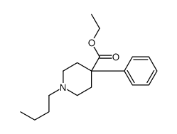 ethyl 1-butyl-4-phenylpiperidine-4-carboxylate Structure