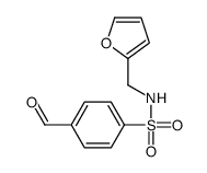 4-formyl-N-(furan-2-ylmethyl)benzenesulfonamide Structure